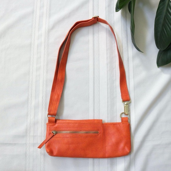Mini orange rectangular bag - Picture 3 of 8